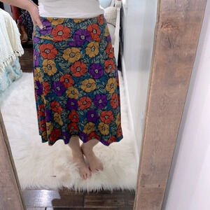 Lularoe floral skirt size XLarge